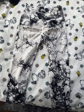 PocheBum Women White Tie-Dye Leggings